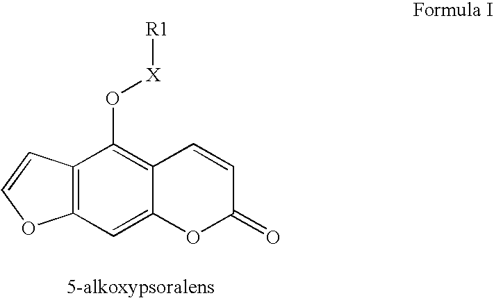 Substituted 5-alkoxypsoralens as inhibitors of potassium channel activity in lymphocytes and other cells