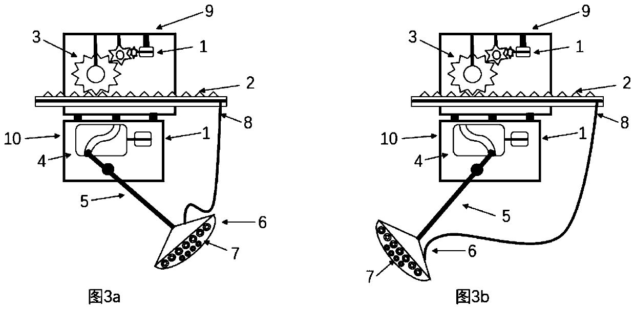 Intelligent greenhouse irrigation device capable of automatically adjusting water spraying mode based on tomato growth states