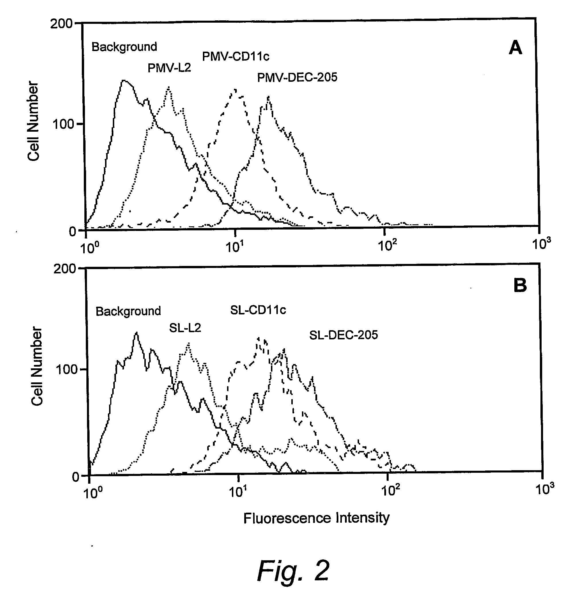 In vivo targeting of dendritic cells