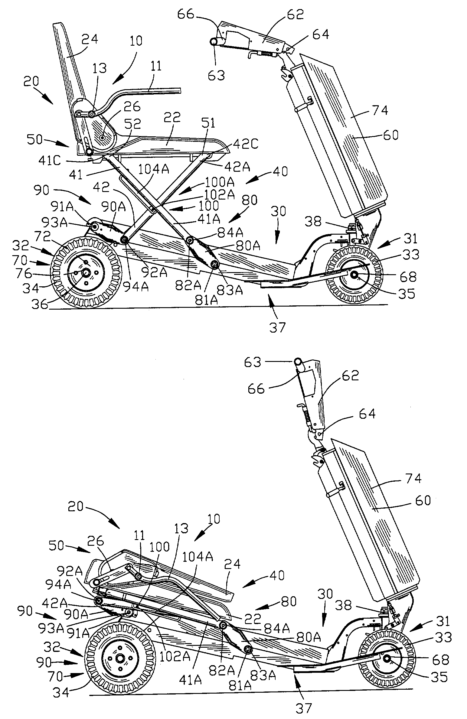 Foldable armrest for chair