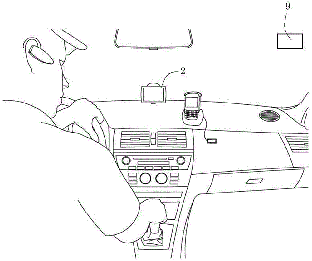 Electronic fee collection device, display device, fee collection method and display method