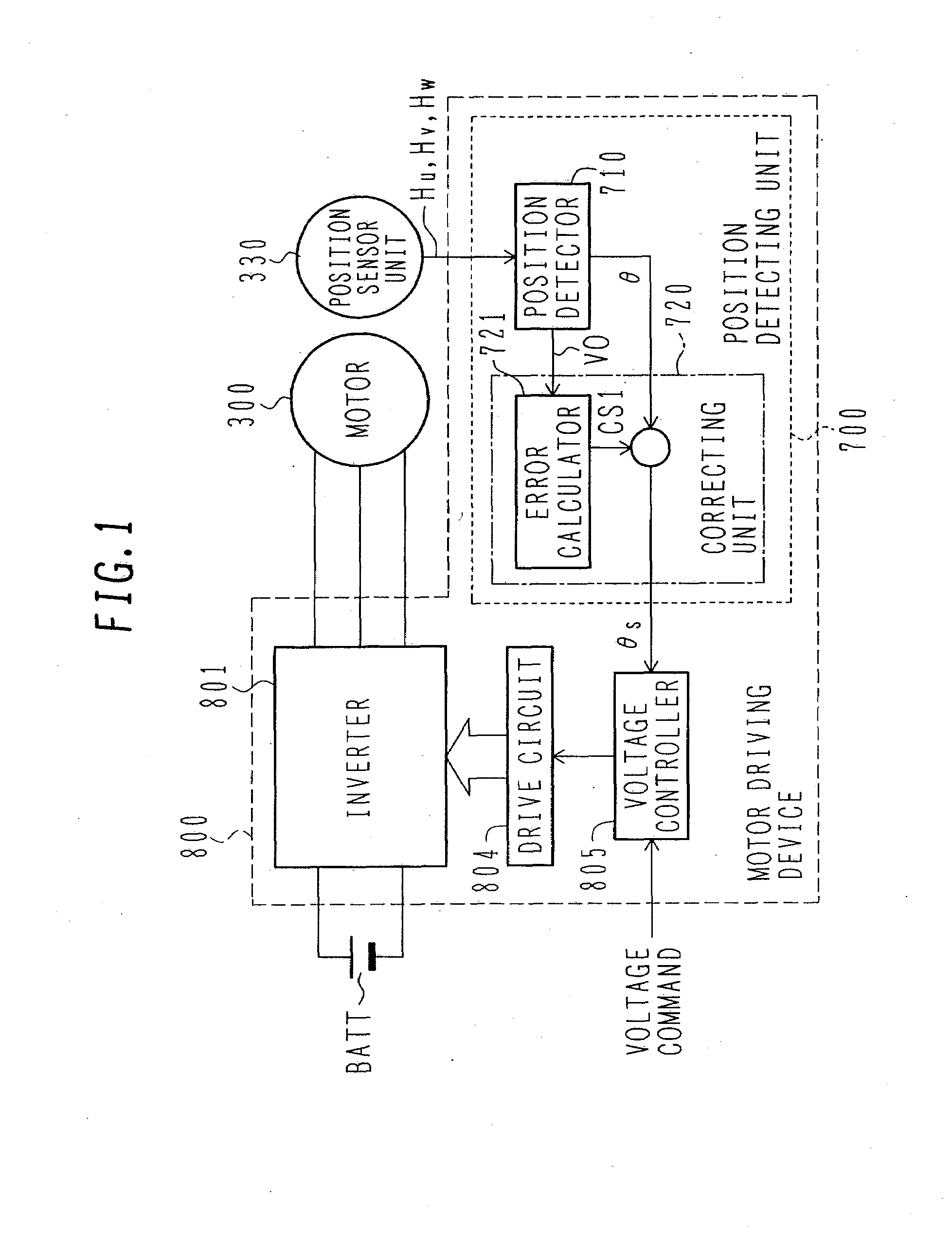 Position Detecting Device and Synchronous Motor Driving Device Using the Same