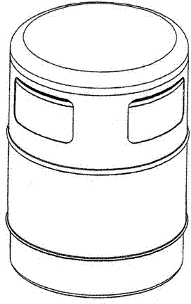 Plastic dustbin with heat-resisting and fireproofing functions