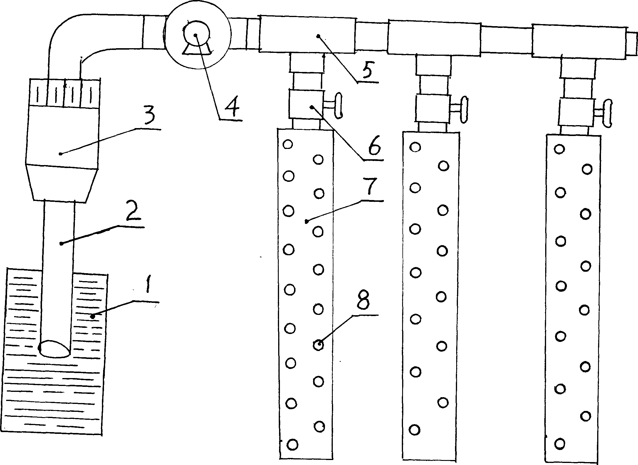 Farmland pressurized porous water-spraying belt apparatus and its irrigation method