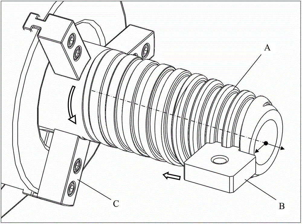 One-step forming machining method for threaded single tool with double wiring pipes for connecting oil well pipes