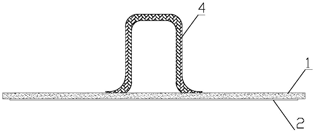 Flat plate thick film heater and preparation process thereof