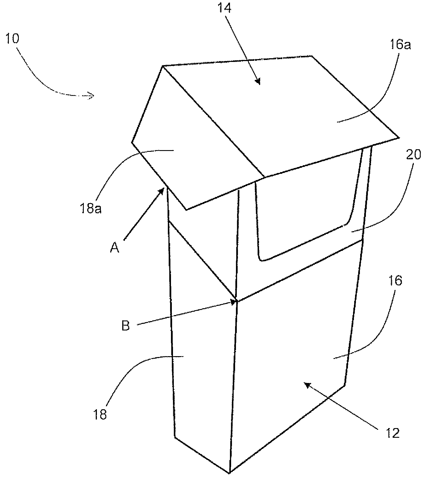 Hinge lid container