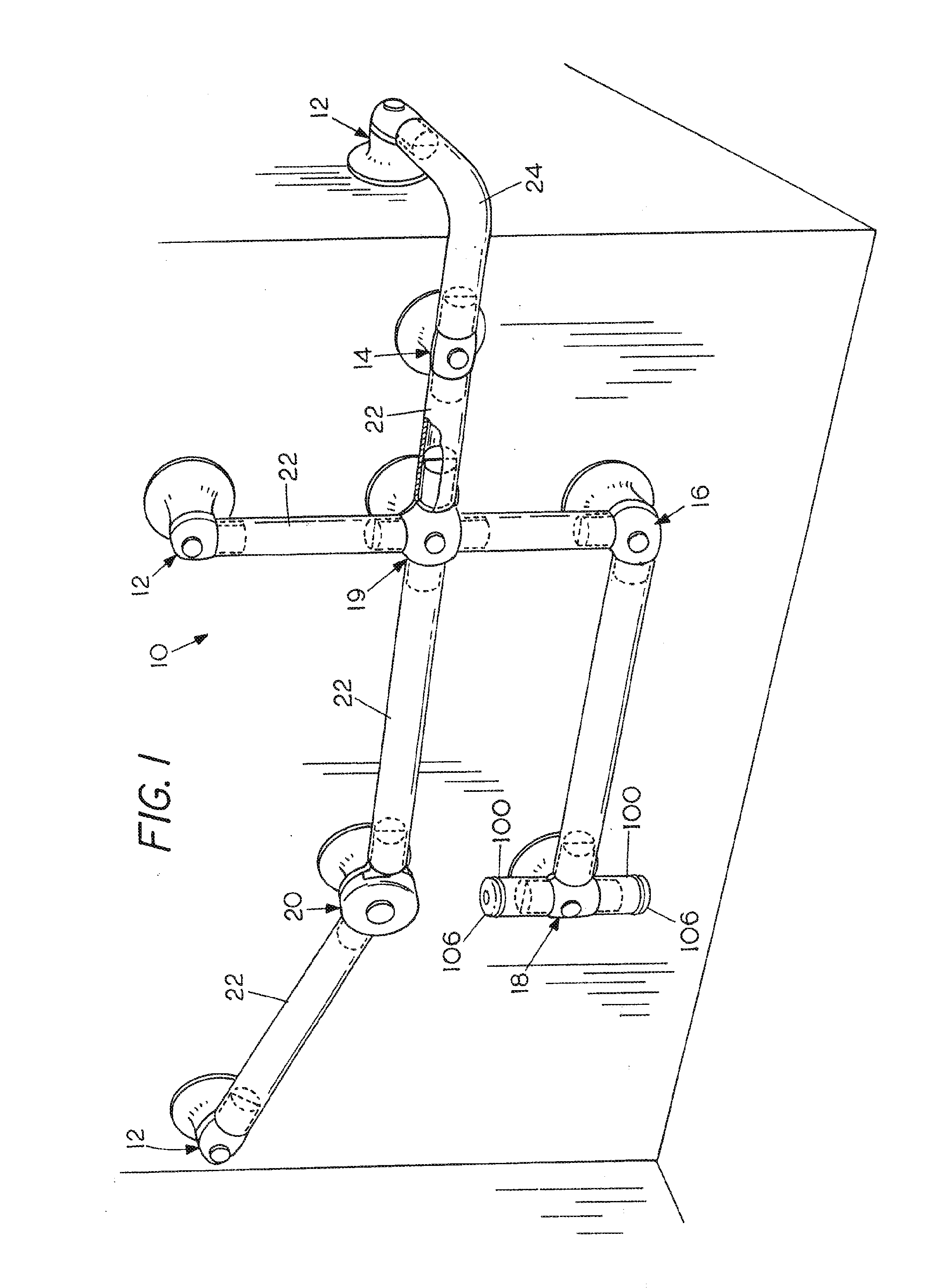 Reinforced Supporting Connectors for Tubular Grab Railings