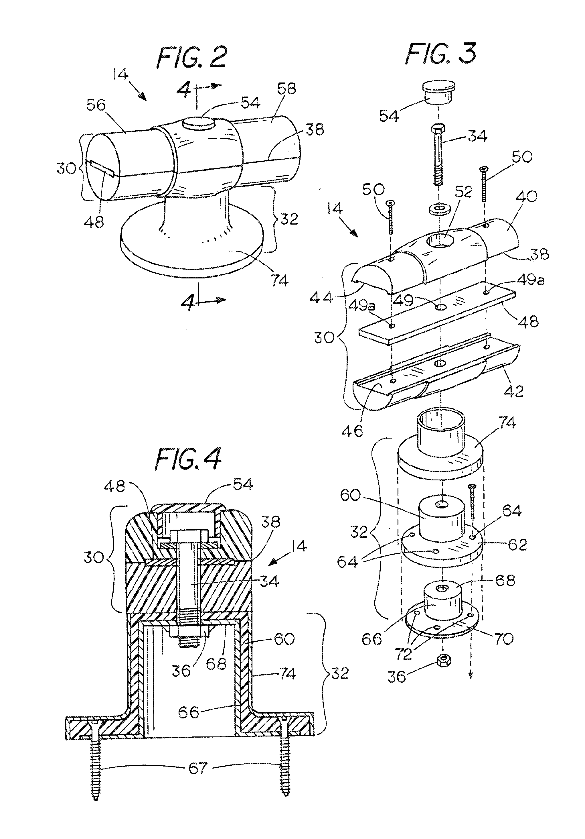 Reinforced Supporting Connectors for Tubular Grab Railings