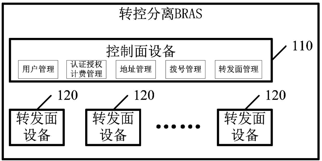 Method and device for sending user management entry, and control plane device