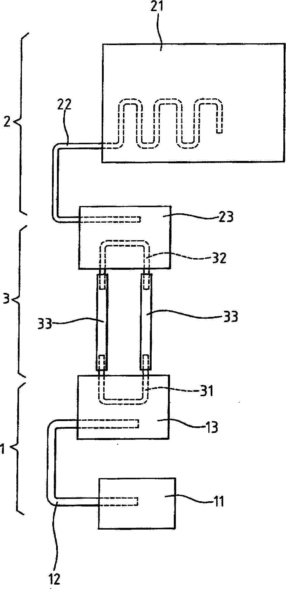 Repeatedly bend heat conducting & radiating module group with flexible pivot