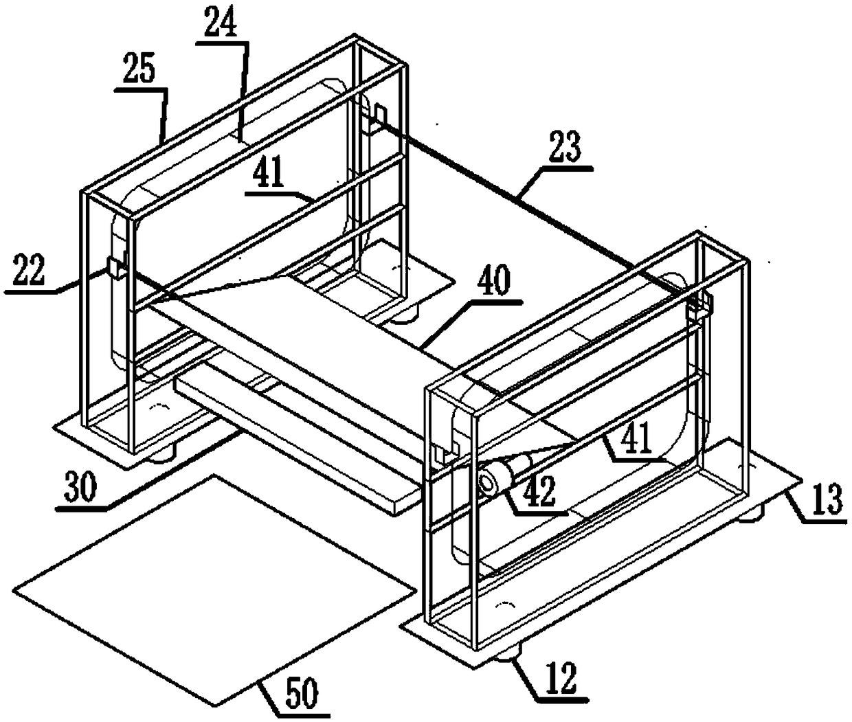 Lifting-type traction-free kelp lifting, transporting and cutting system and working method thereof