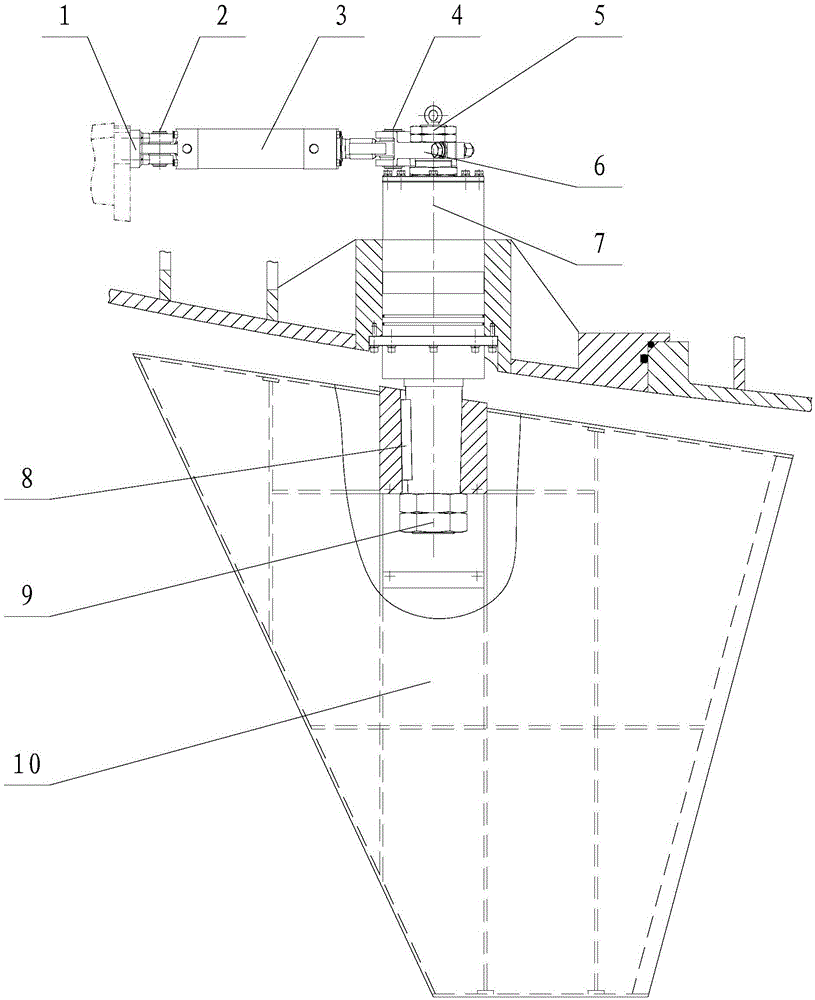 Steering gear of unmanned ocean robot