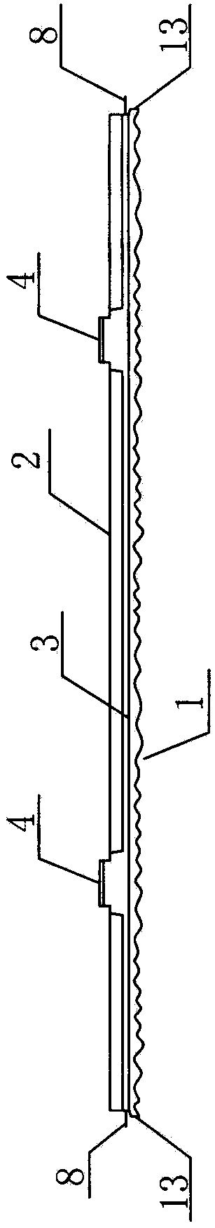 Assembly method of external thermal insulation cement decorative panel with pre-embedded perforated metal strips on both sides