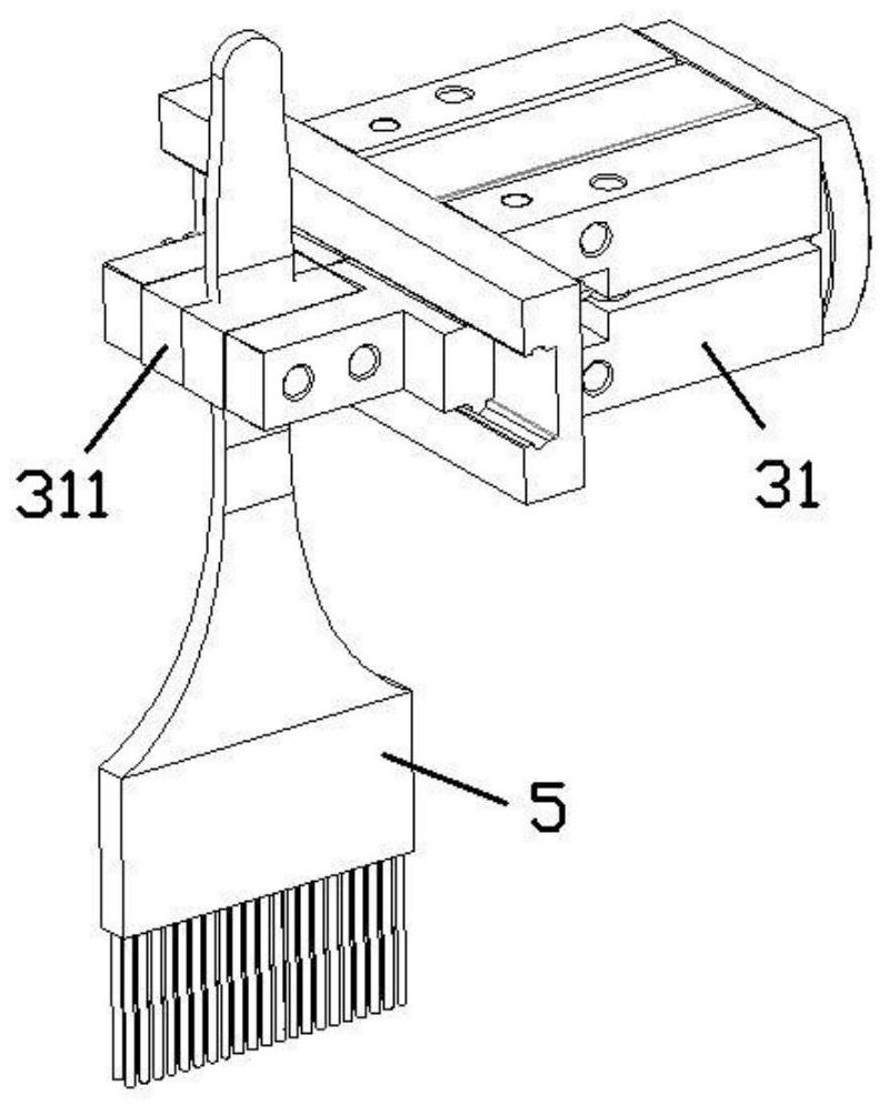 Automatic egg liquid brushing device and control method thereof