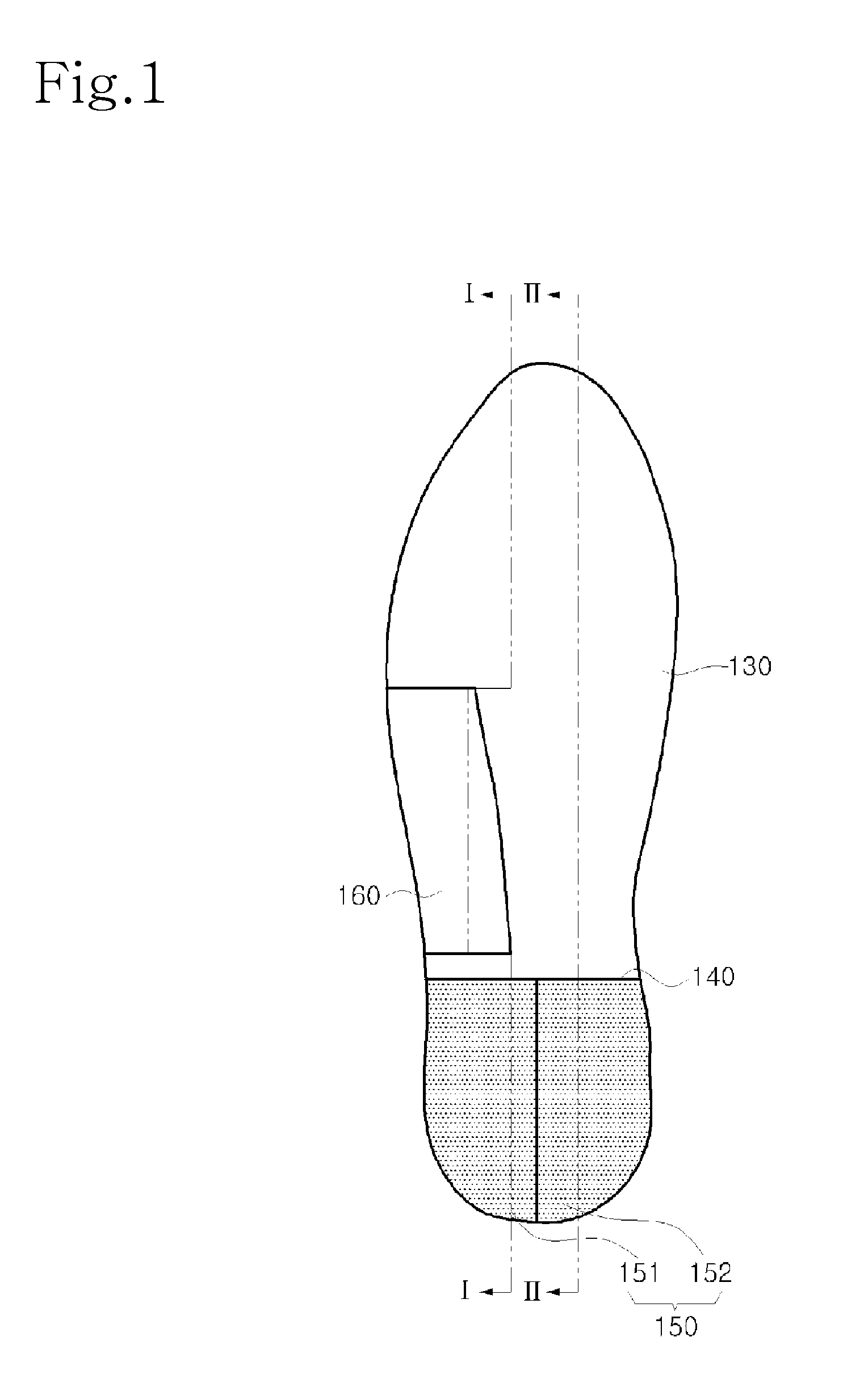 Human body-balancing footwear capable of preventing knock-knees and providing cushioning suitable for the weight of wearer