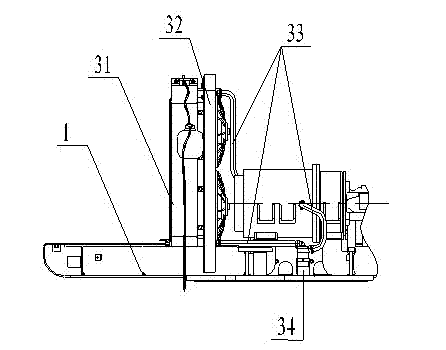 Power system of electric excavator