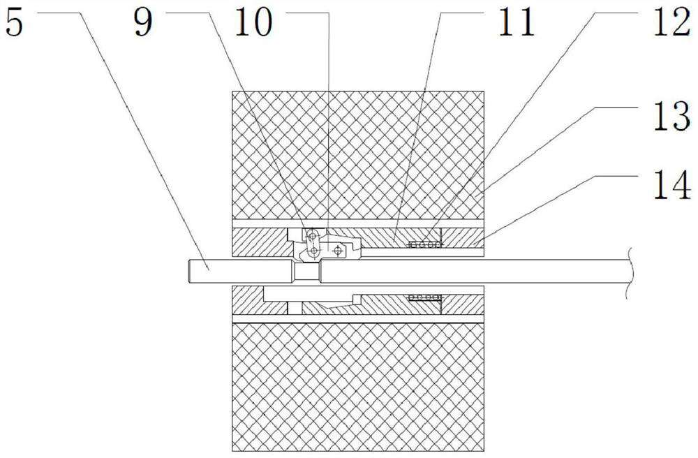 Safe shutdown rod driving mechanism suitable for heat pipe reactor