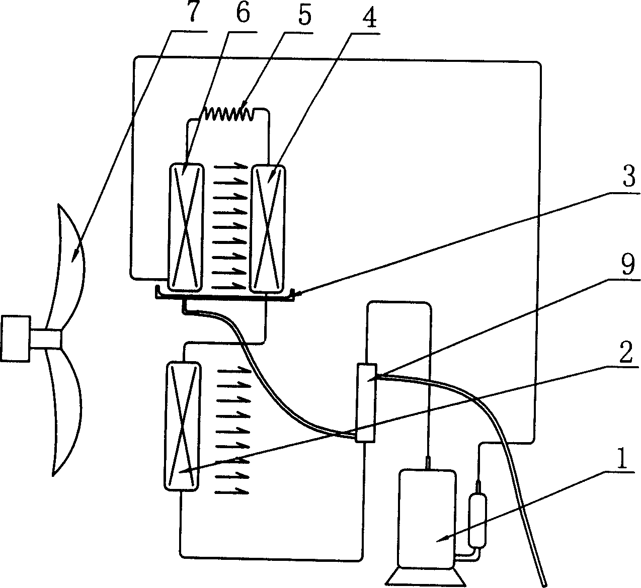 Integrated dehumidifier