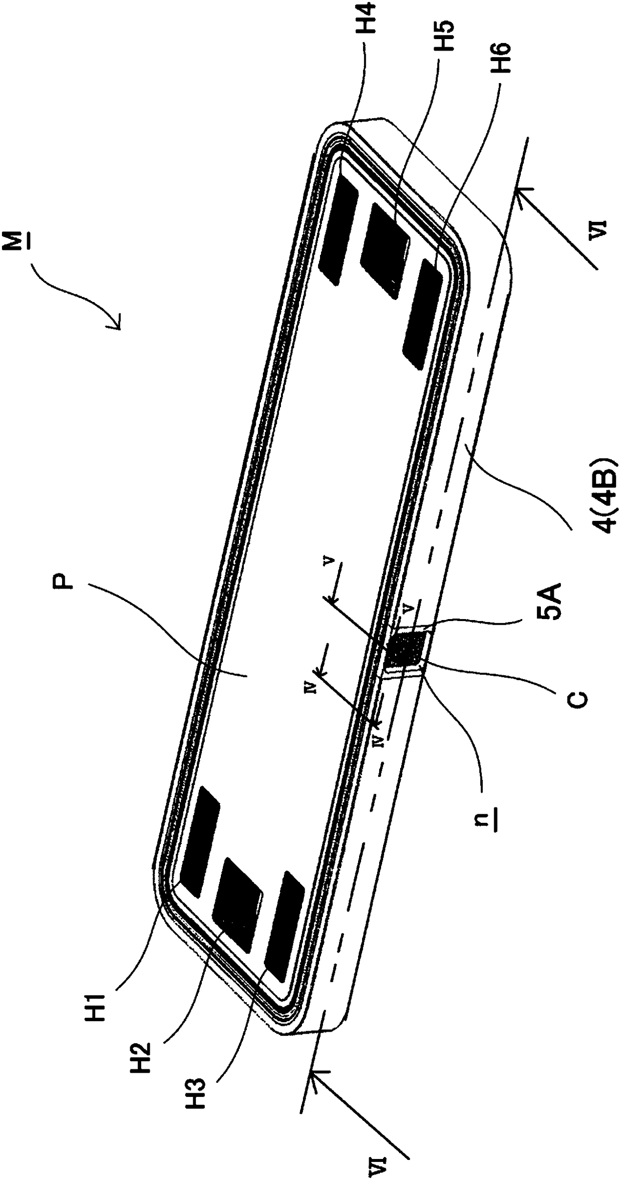 Fuel cell stack seal structure and production method therefor