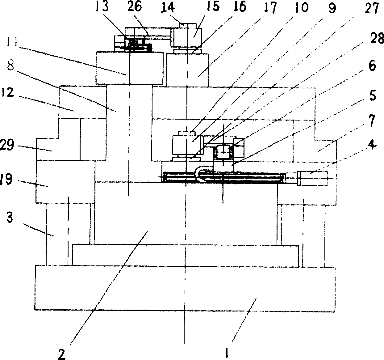 Stepped scanning photoetching machine vibration isolation system analoy experimental apparatus