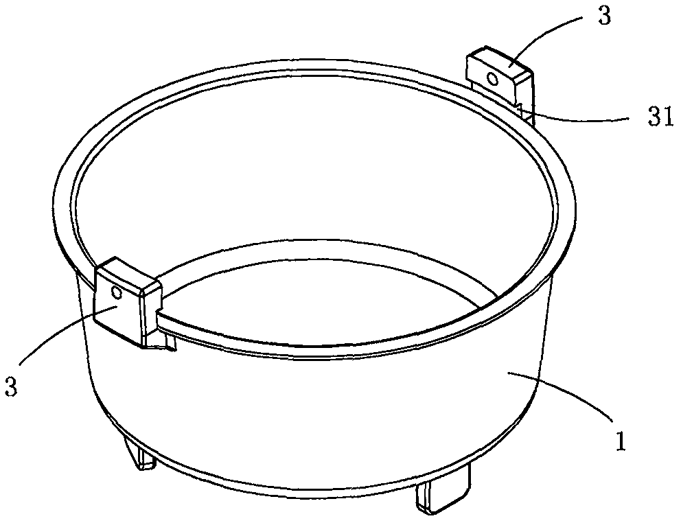 Hand scalding preventive outdoor cast iron pot