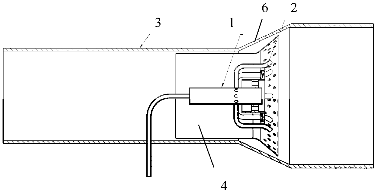 Graded low-nitrogen gas combustor based on rotational flow