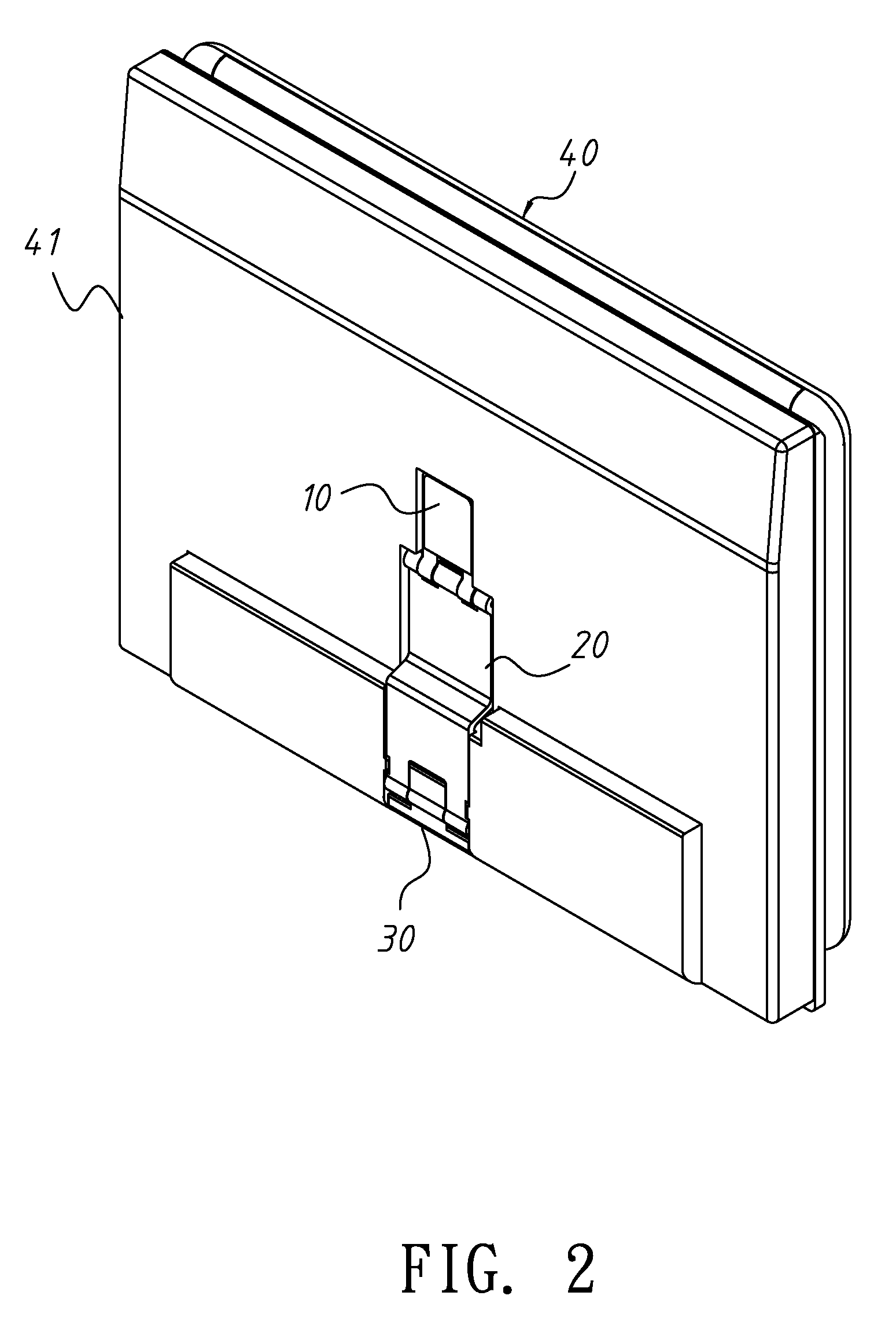 Electronic device with magnetic supporting structure