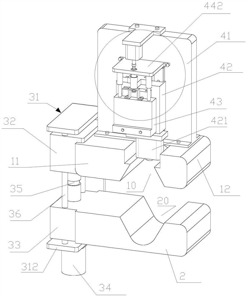 Cable stripping device