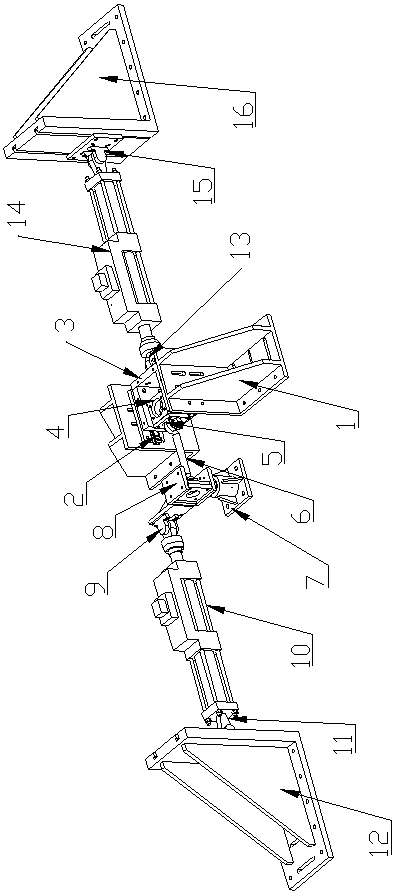 Radial and defection combined loading bench test tool for traction bar