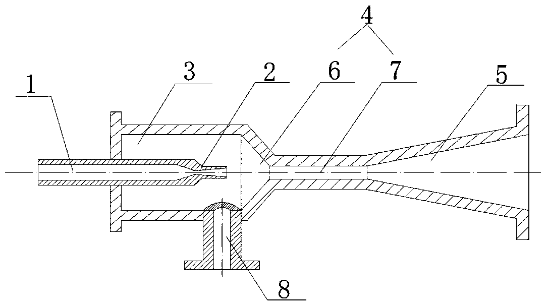 Ejector capable of automatically adjusting nozzle outlet position