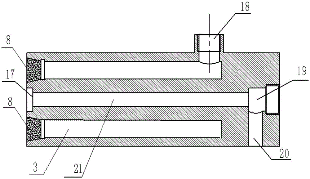 Pressure casting real-time monitoring device in mould cavity