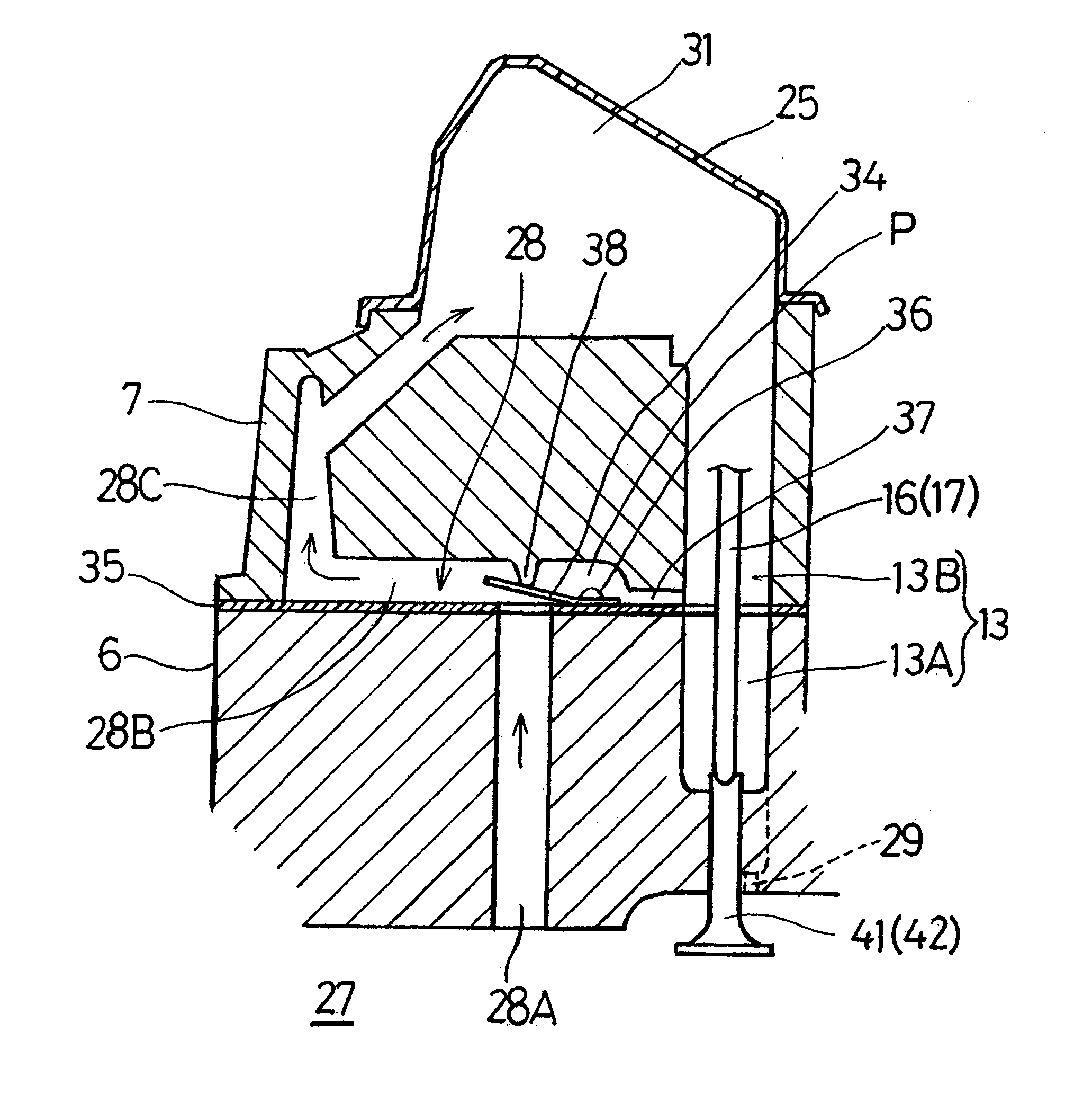 Breathing device for internal combustion engine