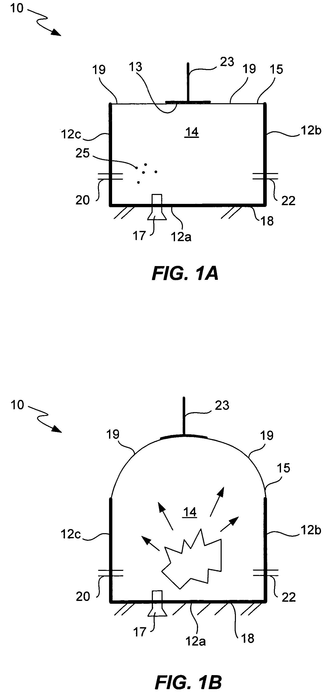 Compliant walled combustion devices