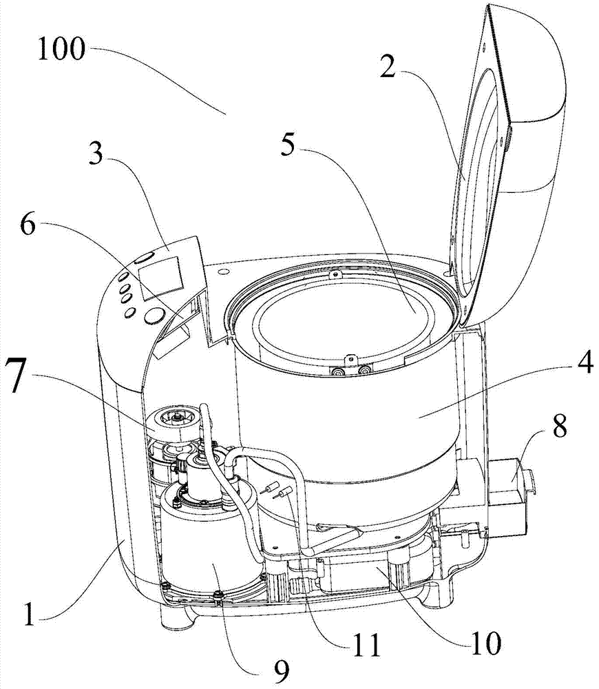 Bread machine with steaming function