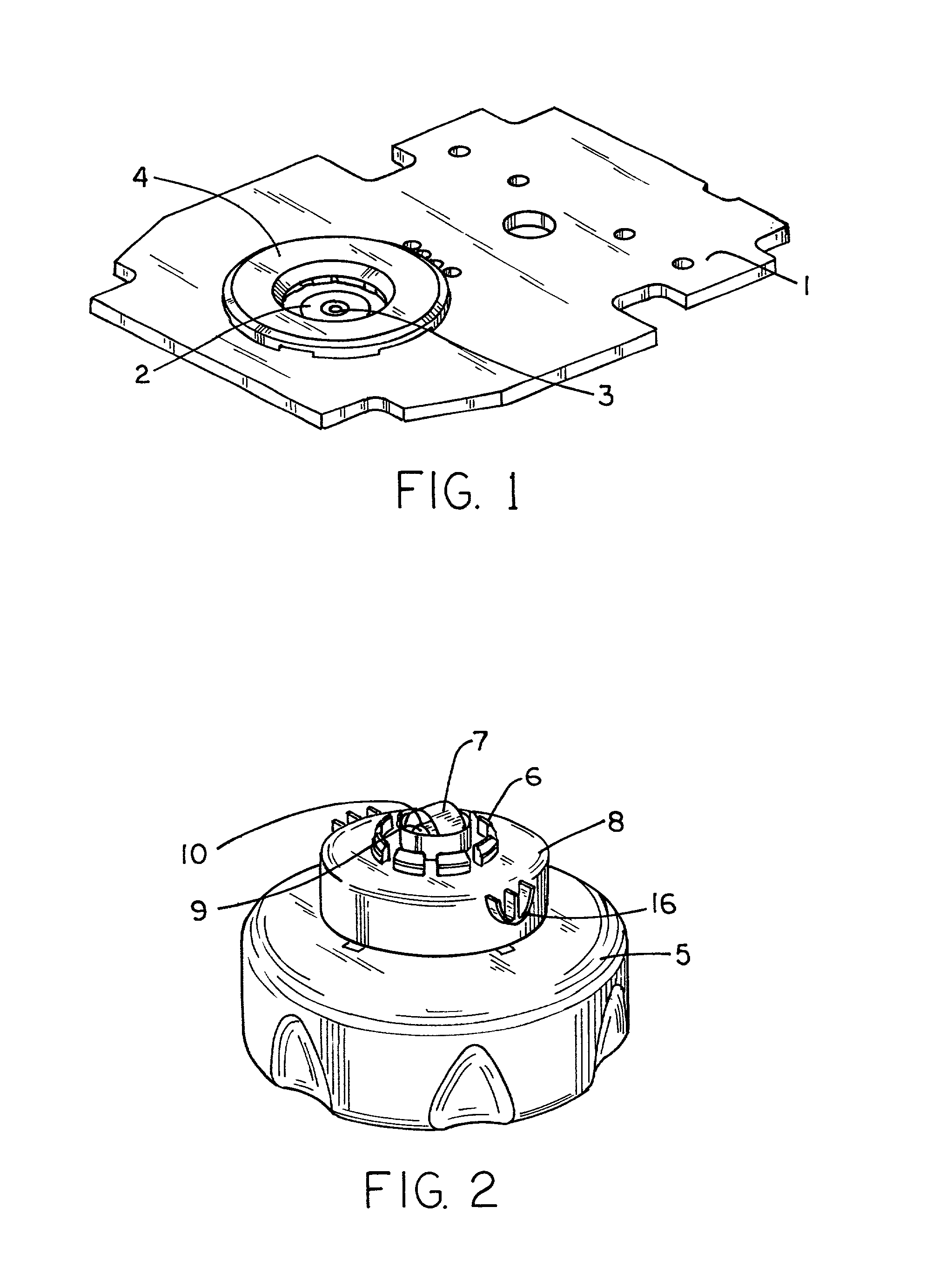 Attachment method for piezoelectric elements