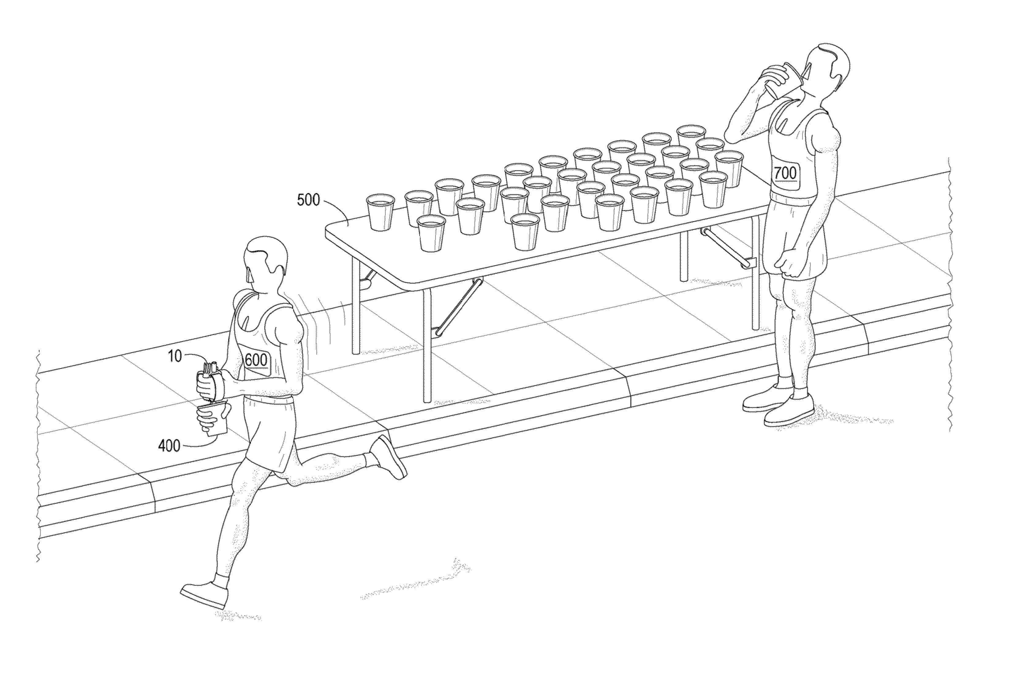 Hydration method employing replenishable drinking vessel