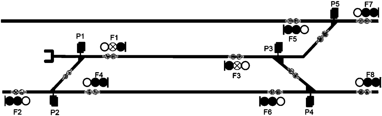 Method and device for verifying lateral protection logic of turnout