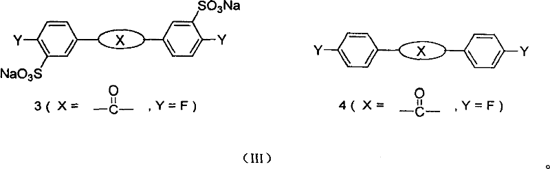 Sulfonated high polymer containing bisphenol fluorine, synthesis and application thereof