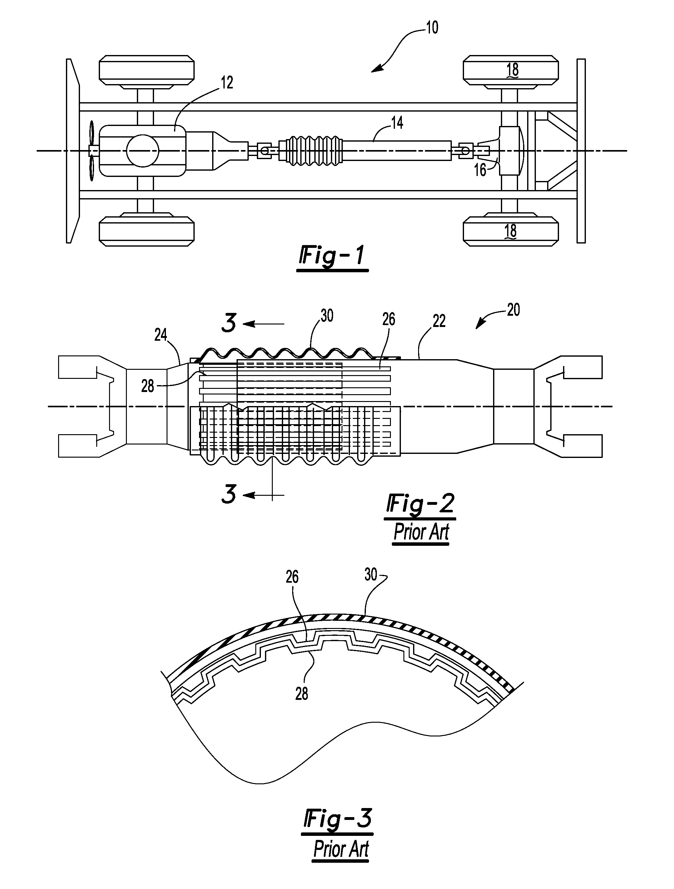 Collapsible shaft assembly