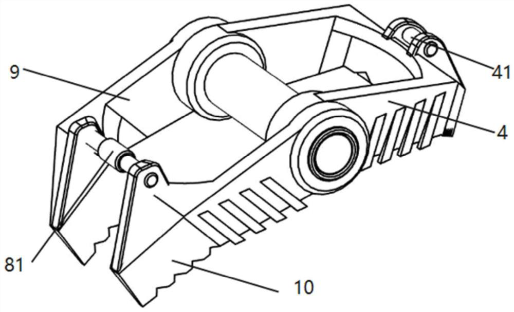 Adjustable foot end of a legged robot