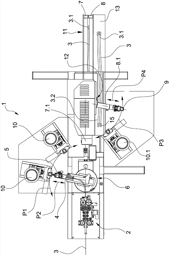 Transport system for transporting a cable