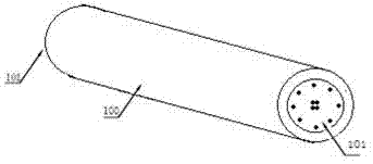 Testing device for simulating self-oscillation under mutual interference of two stand column models under uniform flow