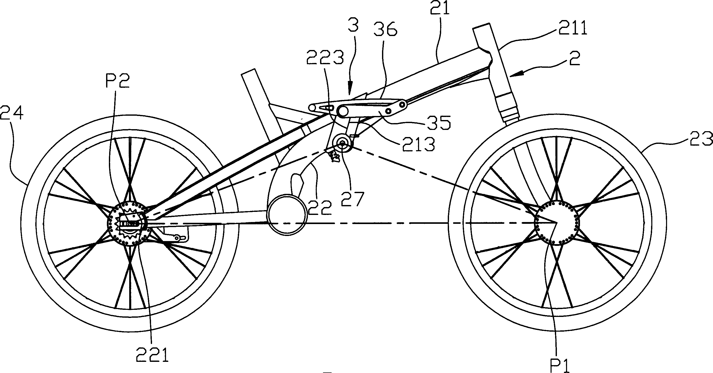 Folding bicycle