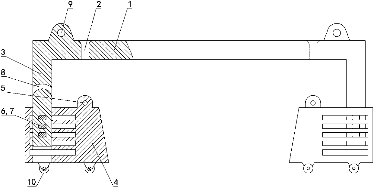 A concrete prefabricated box girder spreader