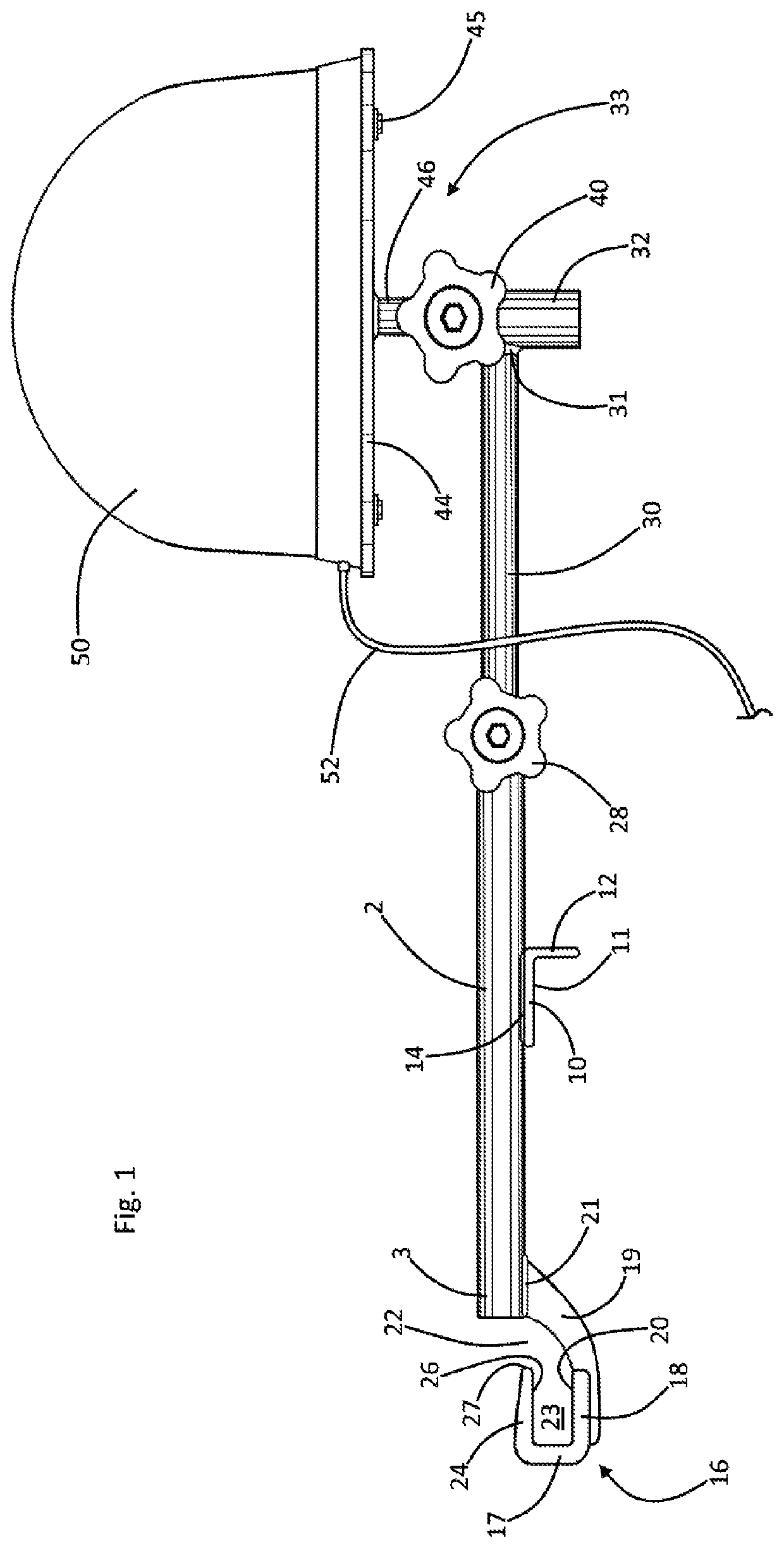 Recreational vehicle satellite dish support