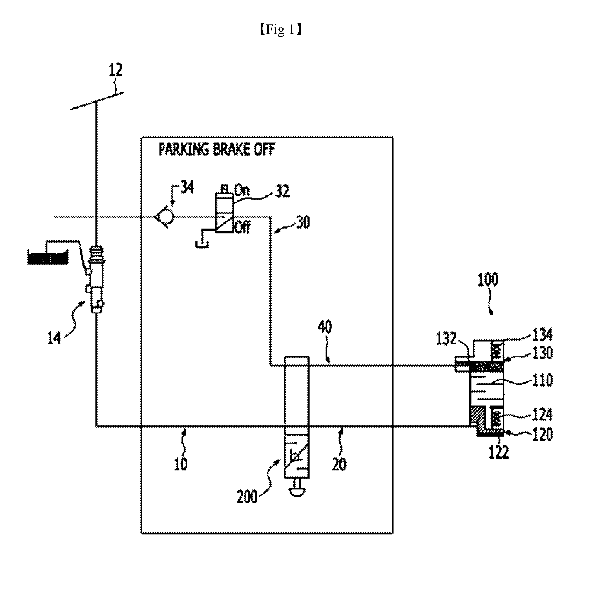 Device and method for braking and vehicle using same