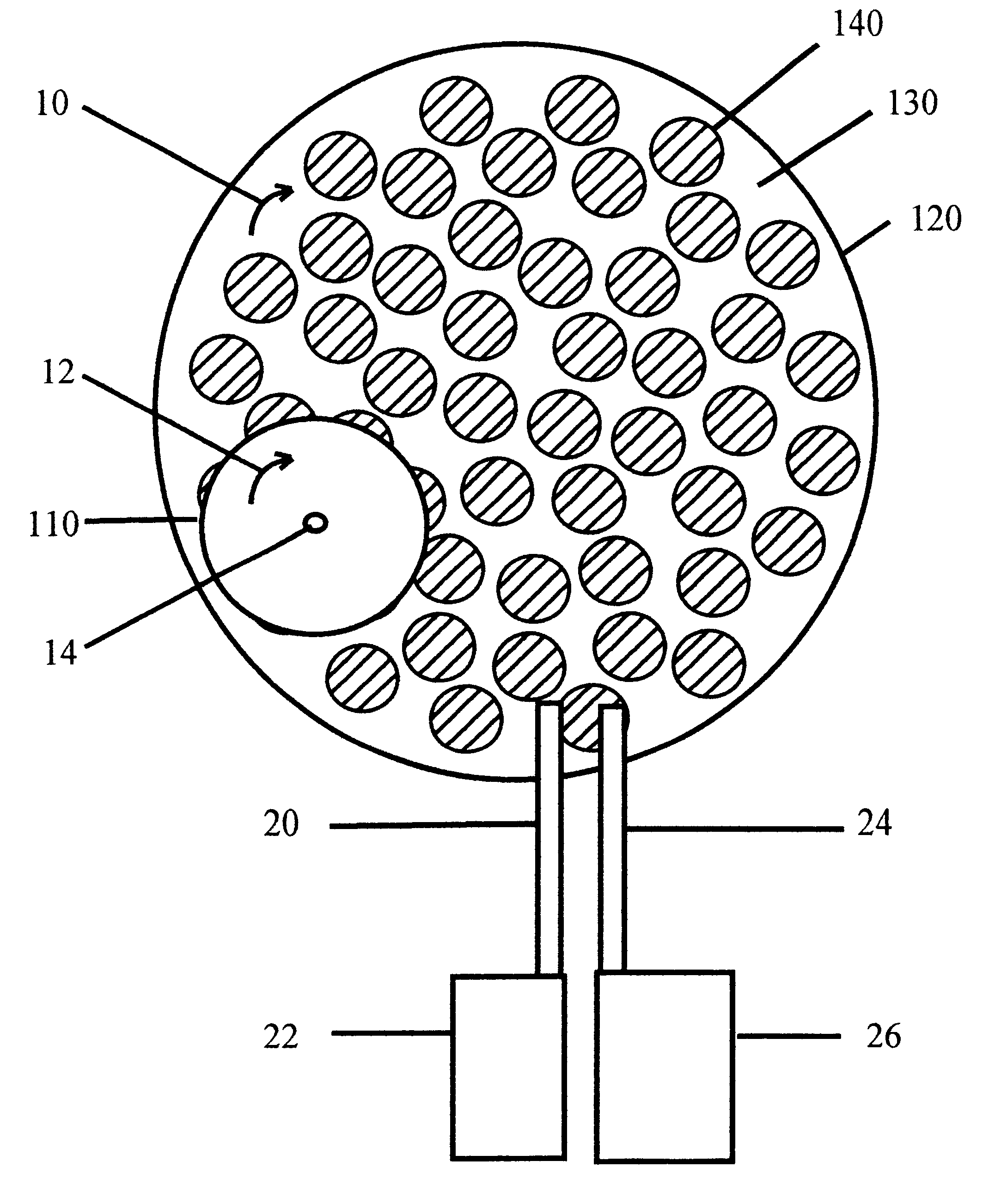 Finishing element including discrete finishing members