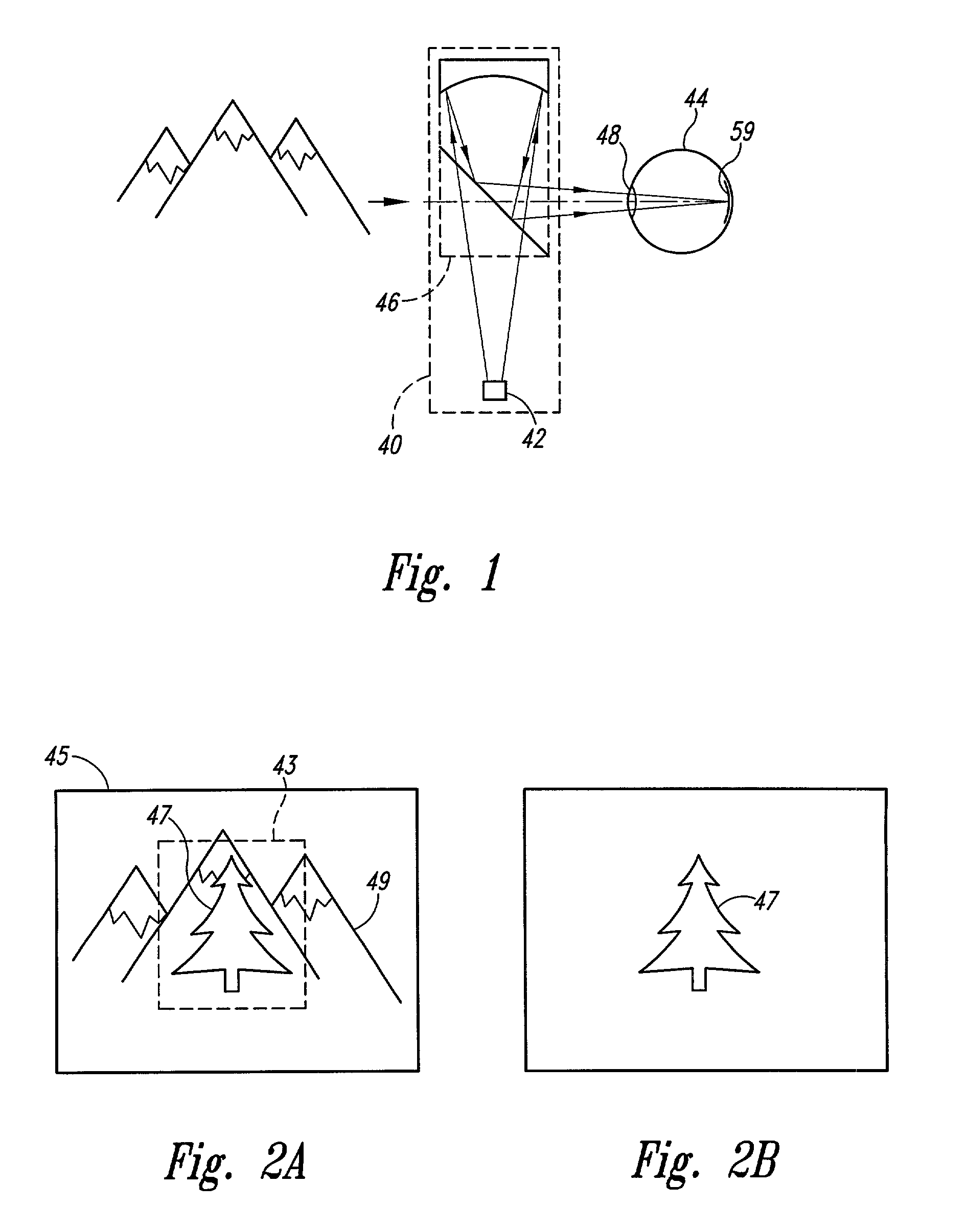 Electronically scanned beam display