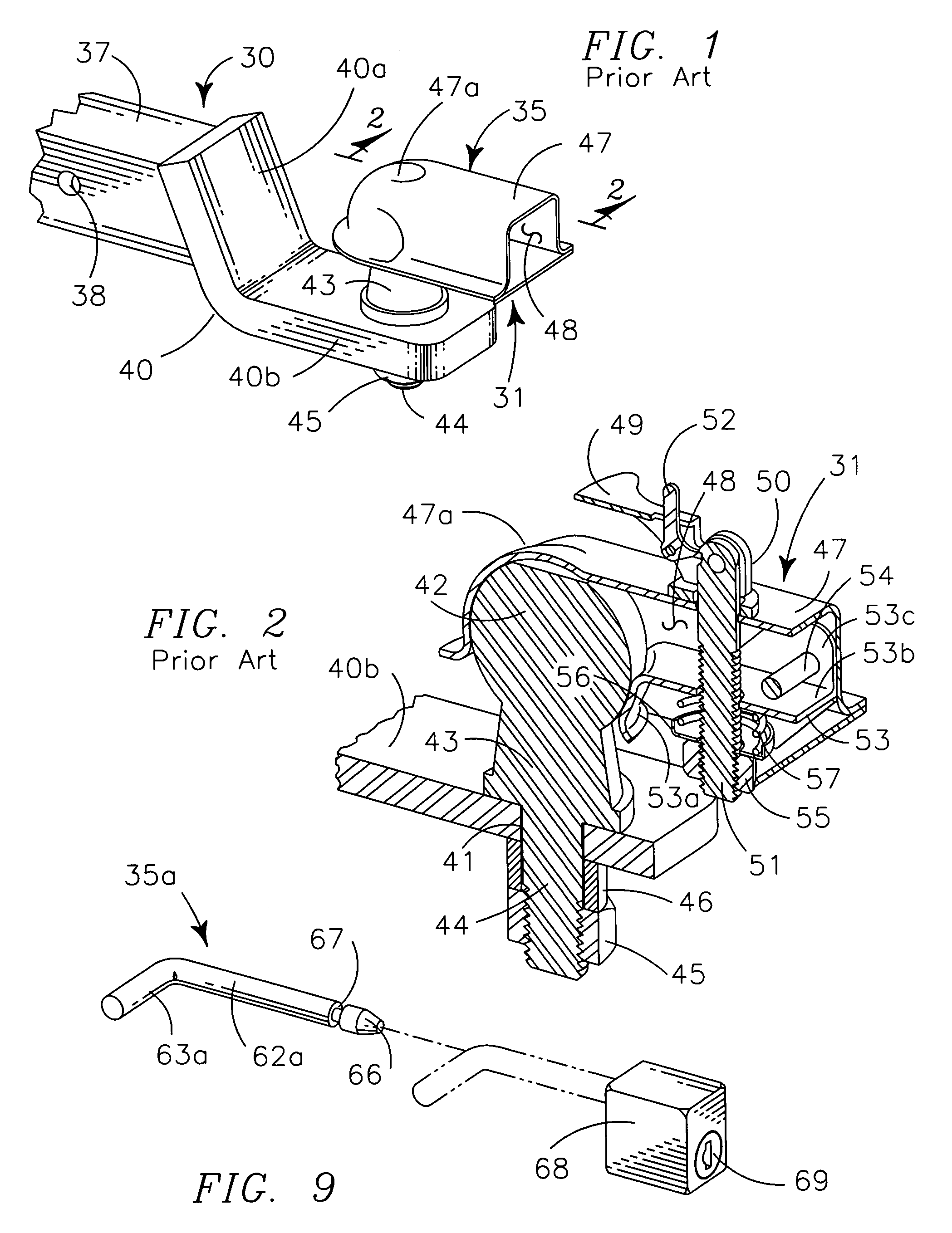 Hitch tongue integrated safety fastener for ball and socket hitch